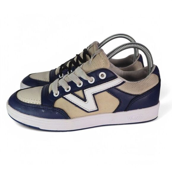 Vans Lowland ComfyCush New Varsity Skate Shoes Blue / Multi Women's 7.5 - Picture 2 of 11